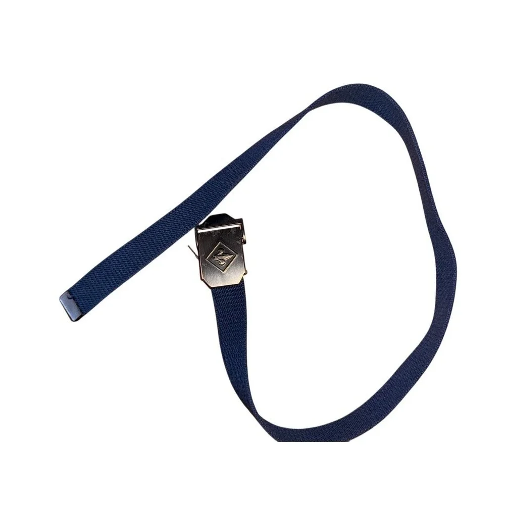 Boy Scouts of America Navy Blue Uniform Web Belt‎ Fleur-de-Lis Buckle 36 in